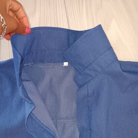 Women Loose Casual Plus Size Denim Dress - Picture 13 of 15